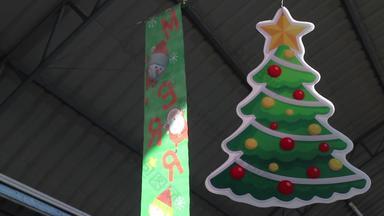 圣诞节饰品装饰泰国学校